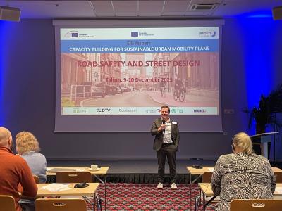 Held on 09-10 of December 2025, the Sustainable Urban Mobility Plan (SUMP) training in Tallinn, Estonia, was a capacity building event for about 25 committed urban transport specialists. The event was the fifth event in Phase II of the SUMP training events; all events are run by the EIB on behalf of DG MOVE.