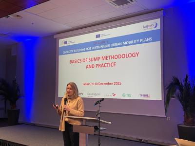 Held on 09-10 of December 2025, the Sustainable Urban Mobility Plan (SUMP) training in Tallinn, Estonia, was a capacity building event for about 25 committed urban transport specialists. The event was the fifth event in Phase II of the SUMP training events; all events are run by the EIB on behalf of DG MOVE.