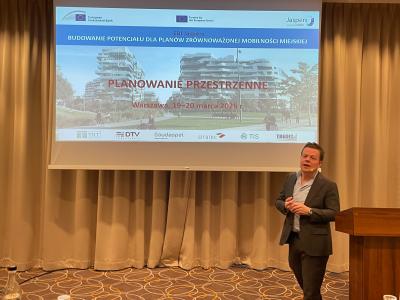 Held on 19-20 of March 2026, the Sustainable Urban Mobility Plan (SUMP) training in Warsaw, Poland, was a unique capacity building opportunity for 35 committed urban transport specialists.