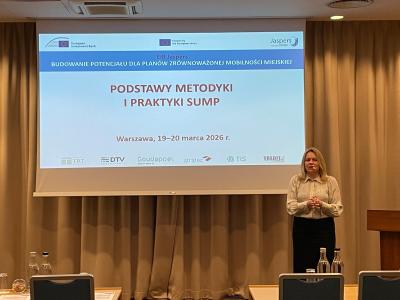 Held on 19-20 of March 2026, the Sustainable Urban Mobility Plan (SUMP) training in Warsaw, Poland, was a unique capacity building opportunity for 35 committed urban transport specialists.