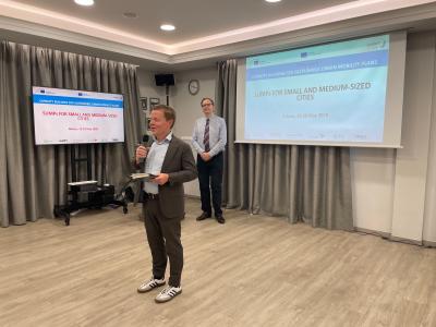 Photos to illustrate the photos of a SUMP training held in Greece