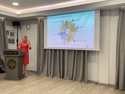 Photos to illustrate the photos of a SUMP training held in Greece